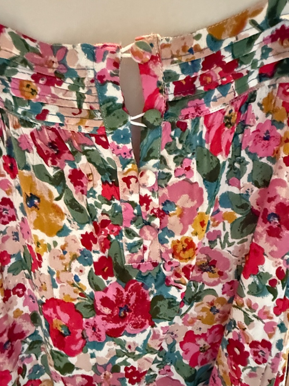 NATURAL LIFE Pink Multi Floral Square-Neck Camisole - Picture 3 of 5